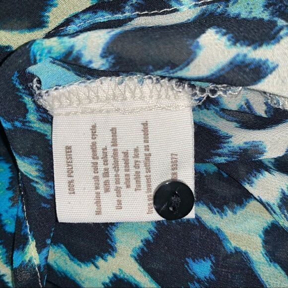 Decree sheer animal print sleeveless top - Picture 6 of 6